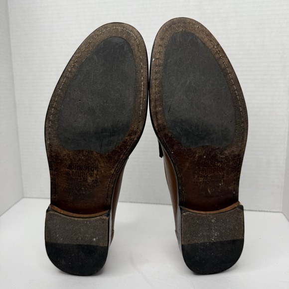 Johnston & Murphy Bit Loafers Men's 8.5 M Brown Horse Bit Leather Made in Italy - Picture 7 of 11